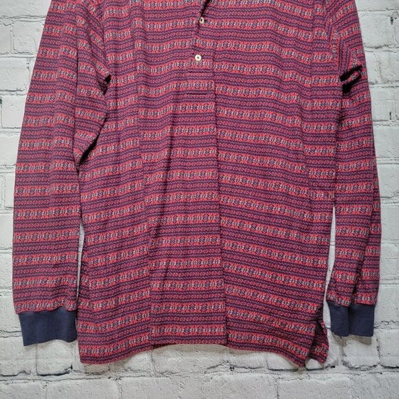 Vintage Polo By Ralph Lauren 100% Cotton Red Blue Sweater Size L - Picture 3 of 12